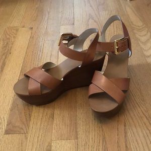 Michael Michael Kors caramel wedges
